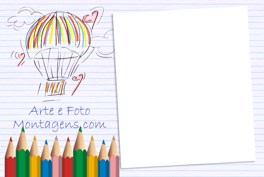 Infantis - Escolar Balao, lapis De Cor